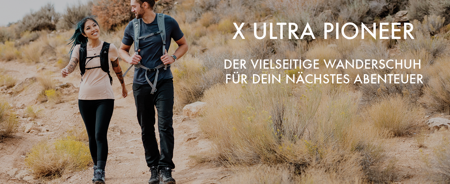 Черевики трекінгові Salomon X Ultra Pioneer Mid Gore-Tex, 42 EU, чорний/магнітний/монумент