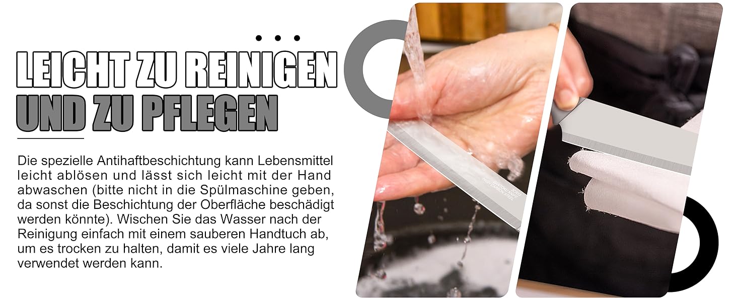 Набір кухонних ножів Homikit, нержавіюча сталь, 6 предметів, з захисним чохлом. Включає: кухарський ніж, ніж для м'яса, ніж для хліба, універсальний ніж, ніж для очищення овочів, сатокі. Антипригарне покриття, Khaki