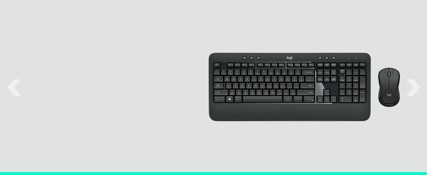 Logitech MK540 Advanced Kombi: Бездротова клавіатура та миша для Windows (QWERTZ, чорний)