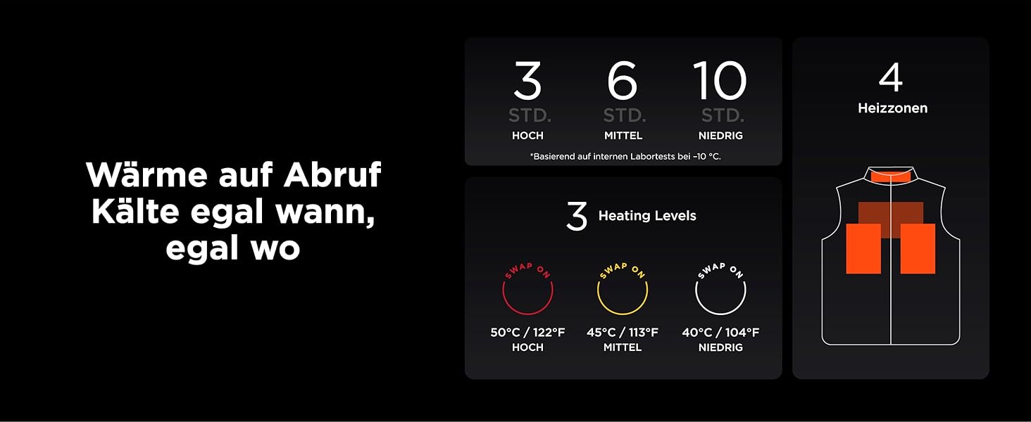 Тепла електрична жилетка InoKraft для чоловіків з підігрівом, акумулятор 8000mAh, USB-C, для зими, велоспорт, біг, хайкінг, XXL