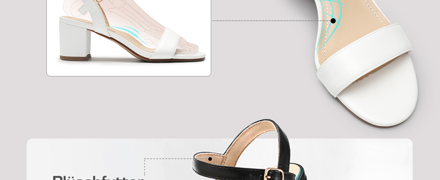 Жіночі босоніжки DREAM PAIRS на високій платформі, білі, 39 EU, з відкритим носком та блочними підборами
