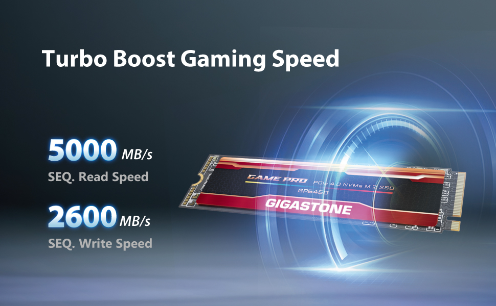 SSD Gigastone GP6450 500GB PCIe 4.0 NVMe M.2 - високошвидкісний накопичувач для ПК, ноутбука, PS5