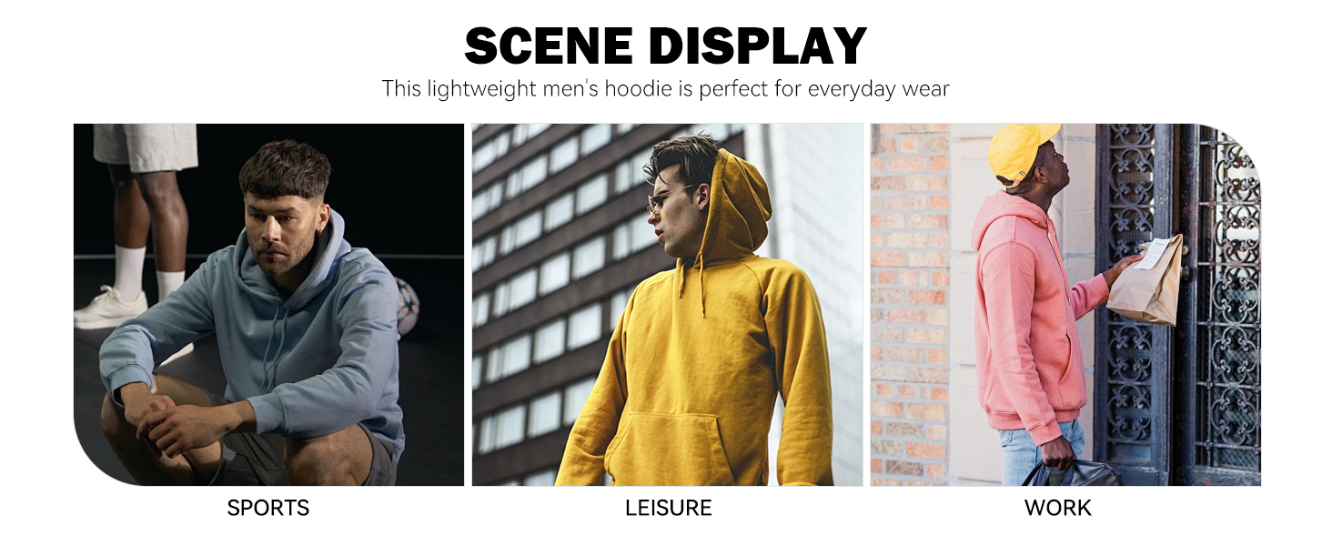 Чоловічий худі з капюшоном, довгі рукави, теплий світшот, казуальний стиль, блакитний колір, розмір XL