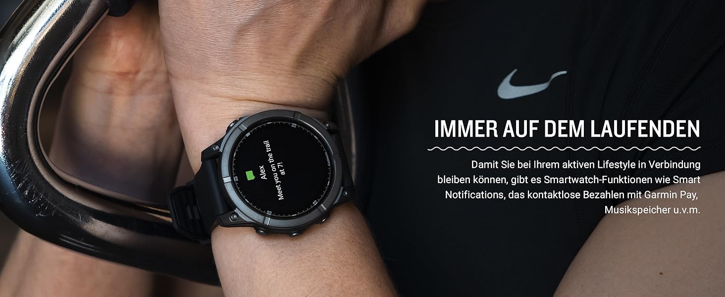 Garmin fēnix 8 – Мультиспортивний смарт-годинник, 1.3' AMOLED дисплей, до 10 днів роботи від акумулятора, 80+ спортивних/зовнішніх додатків, топографічні карти, ЕКГ, телефонні дзвінки, музика, ліхтарик (fenix E, 47 мм, нержавіюча сталь/чорний)