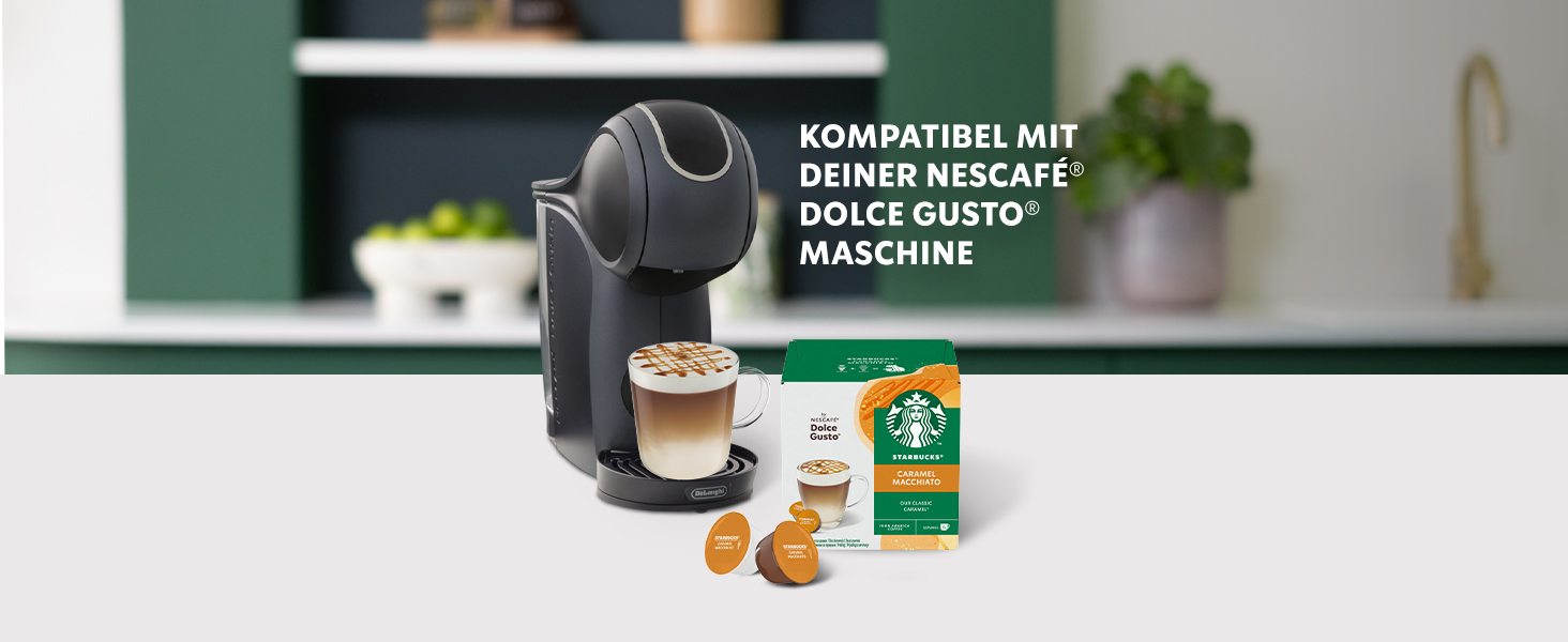 Кавові капсули Starbucks Caramel Macchiato для Nescafé Dolce Gusto, середній обсмаження, 72 капсули (6 x 12)