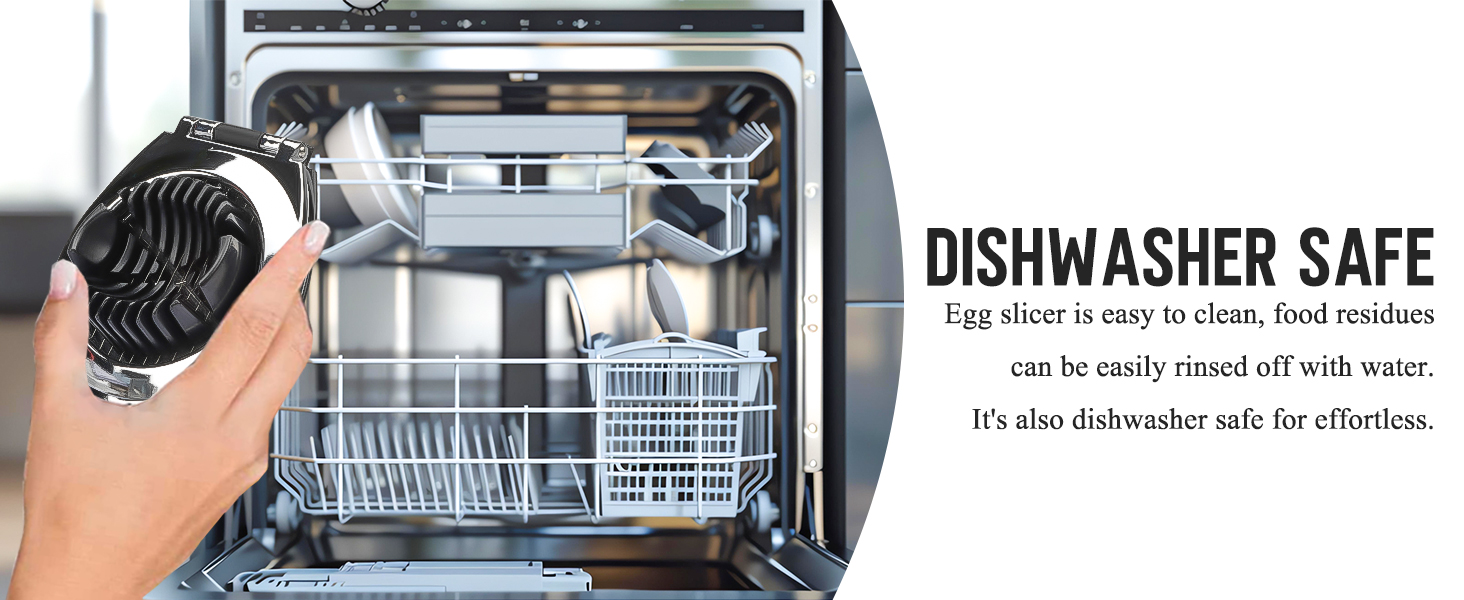 Ніж для яєць BIBURY з нержавіючої сталі 2-в-1, професійний слайсер для яєць, грибів, м'яких фруктів (безпечний для миття у посудомийній машині)