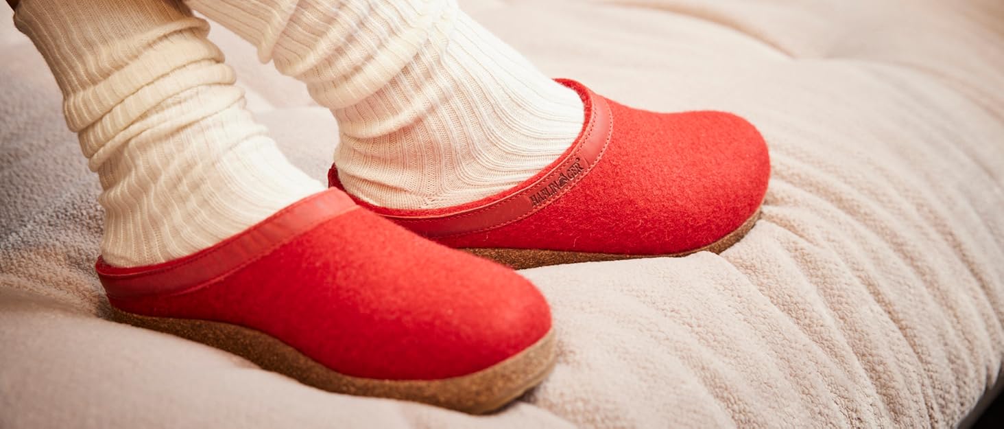 Фетрові домашні тапочки Haflinger Everest Farfalline з вишитими метеликами, 39 EU, колір джинс