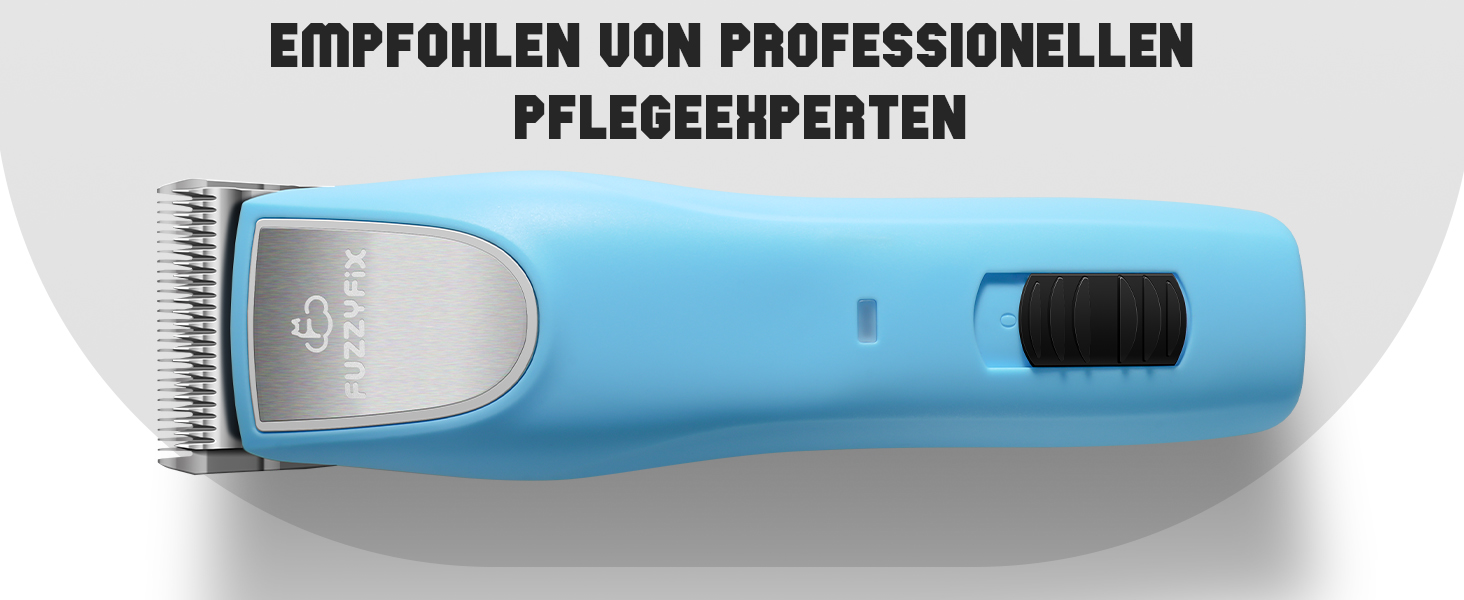 Професійна машинка для стрижки собак, 2 швидкості, ергономічний дизайн, для собак та котів, стрижка густого, довгого та кучерявого хутра, світло-блакитна