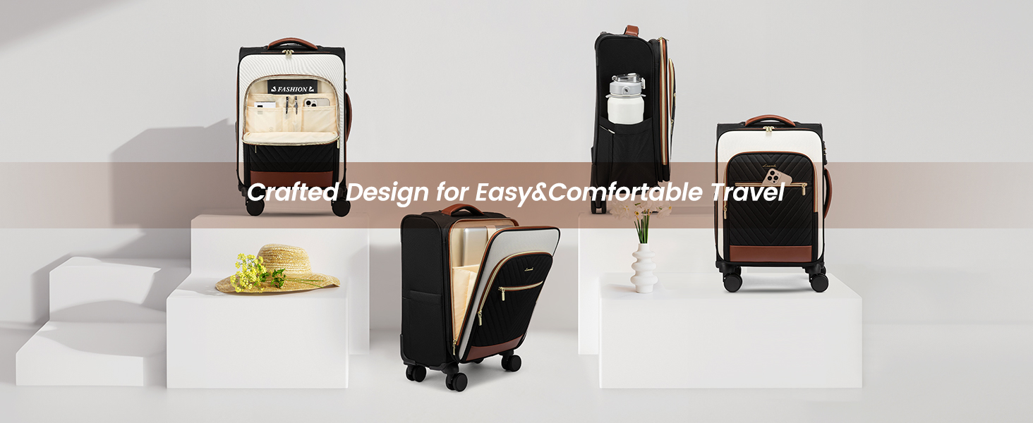 Рюкзак-валіза LOVEVOOK для жінок, 40L, ручна поклажа, водонепроникний, для ноутбука, подорожі, бізнес (20-дюймовий валіза, Бежево-хакі)