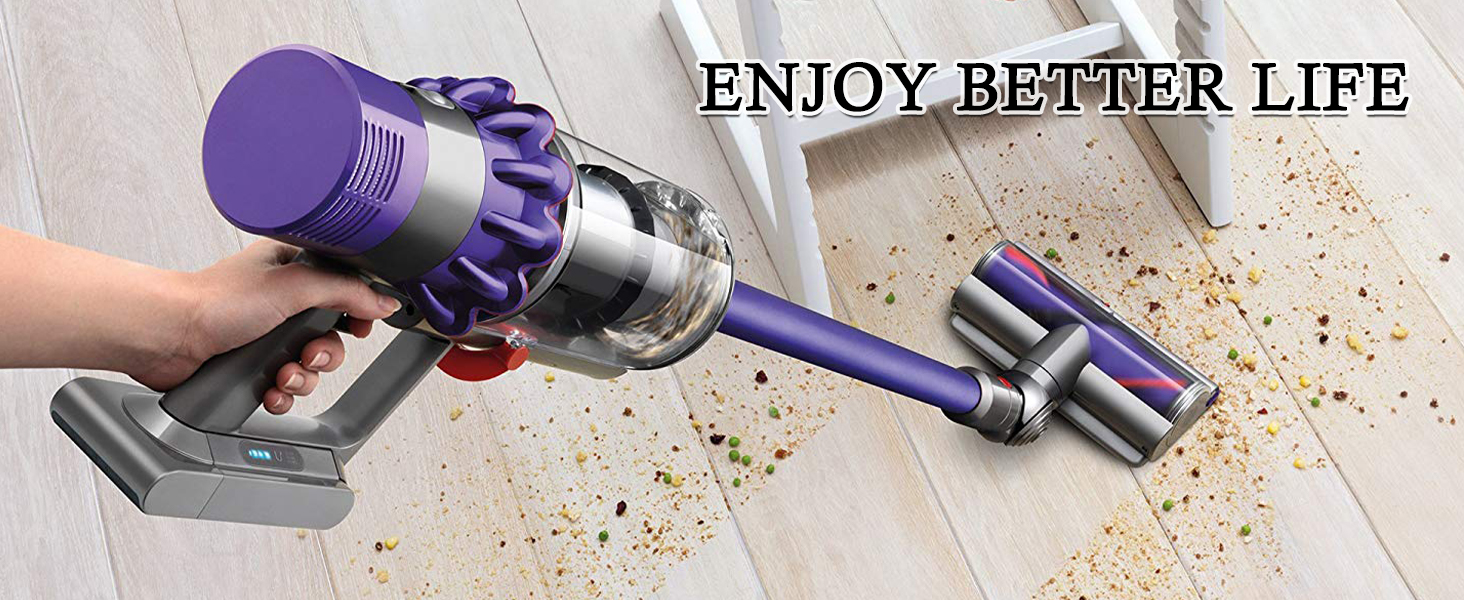 Насадка-турбощітка для пилососа Dyson V7 V8 V10 V11 V15: оригінальна щітка з прямим приводом для твердих підлог та килимів