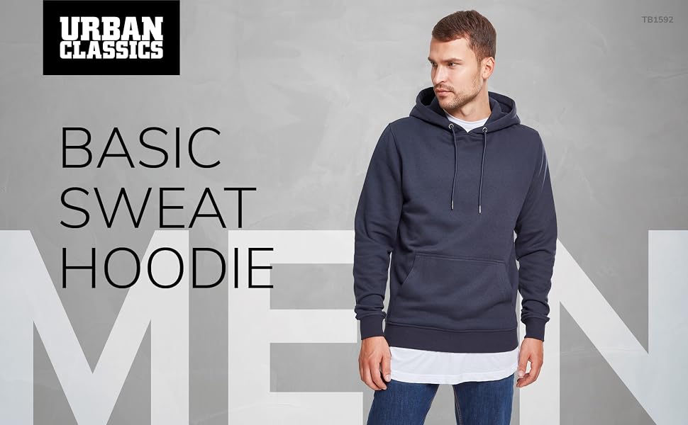 Чоловіче базове худі Urban Classics Basic Sweat Hoody, пісочний колір