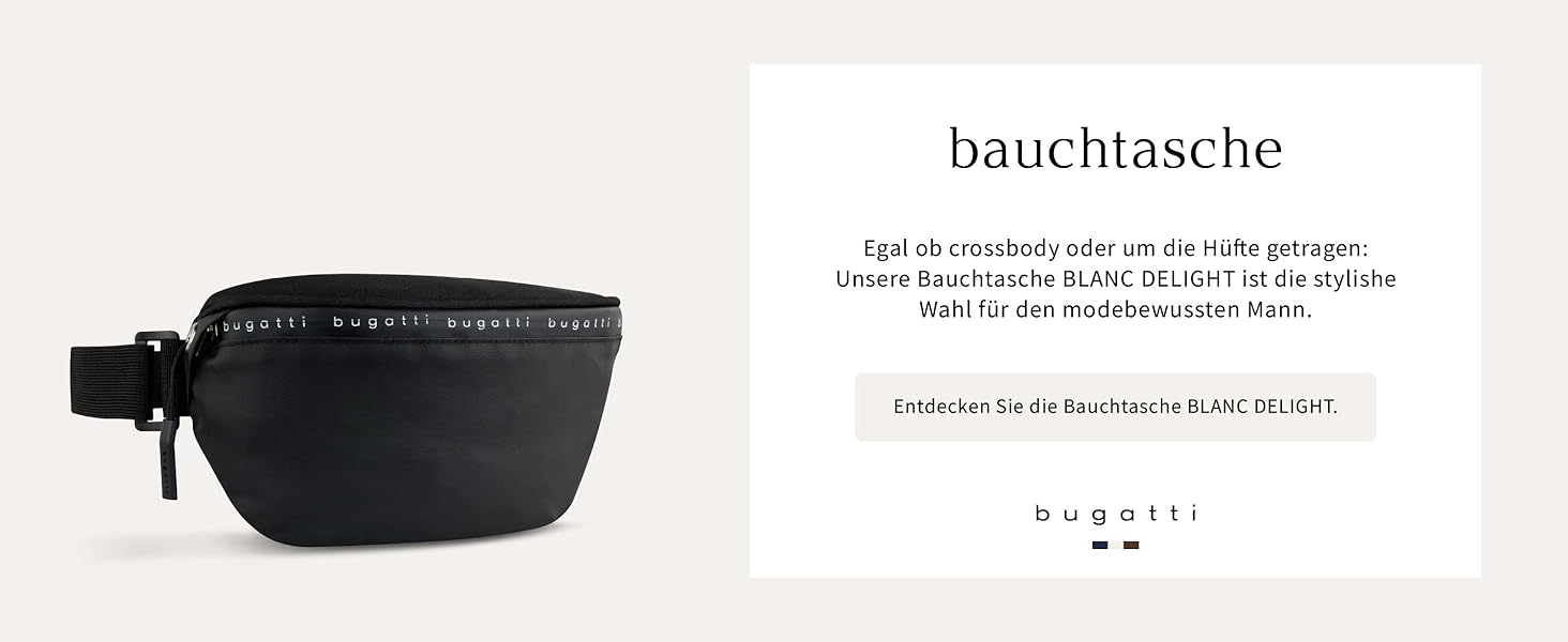 Сумка Bugatti Blanc Delight Mini Crossbody чорного кольору - унісекс, на плече, міні