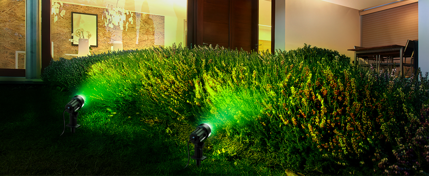 MEIKEE RGB Garden Lighting with Remote Control - 10 Colors, 30 Dynamic Modes, IP66 Waterproof, Timing Function, 8 Pack with EU Plug