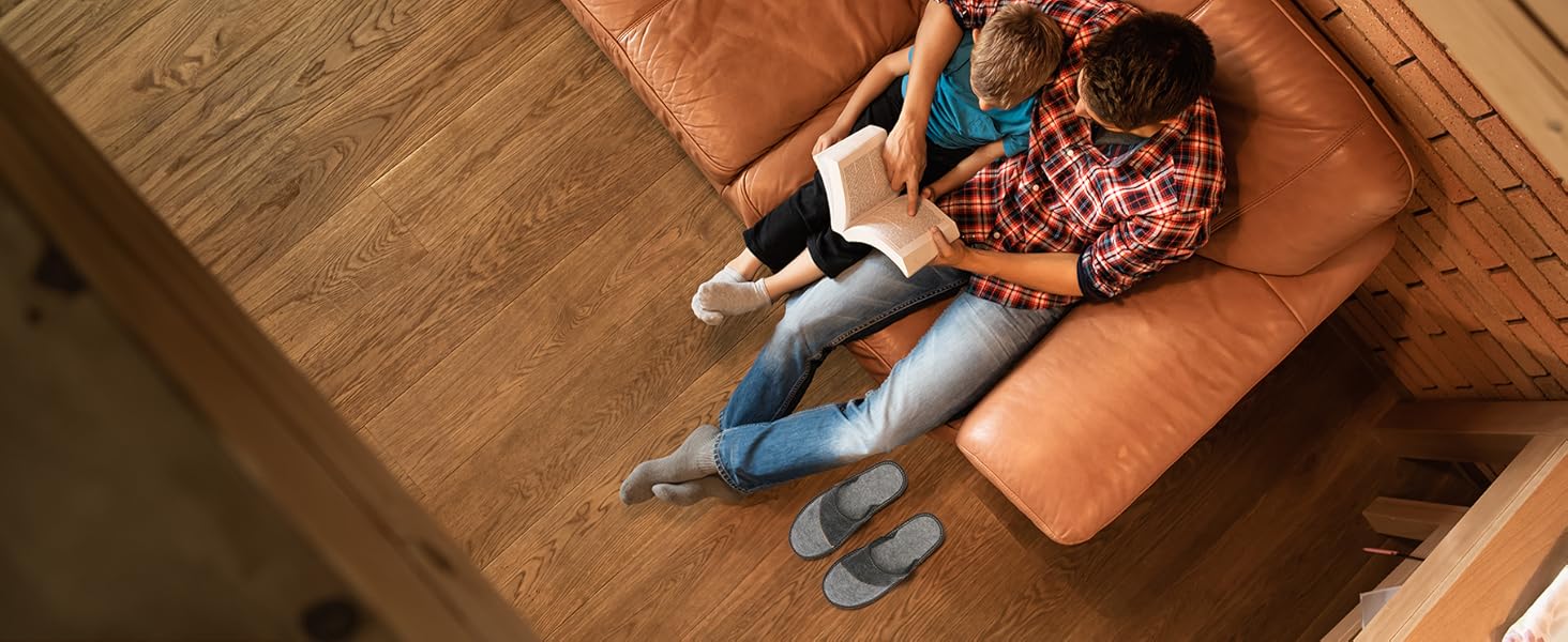 Чоловічі домашні капці BeComfy з повсті, тапочки чоловічі легкі, розміри 40-46 EU (42 EU) - ідеальні для дідуся