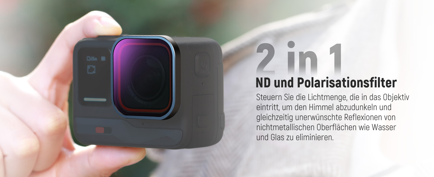 Набір фільтрів ND та CPL NEEWER для Insta360 Ace Pro: ND16, ND32, ND64, CPL – 4 шт.