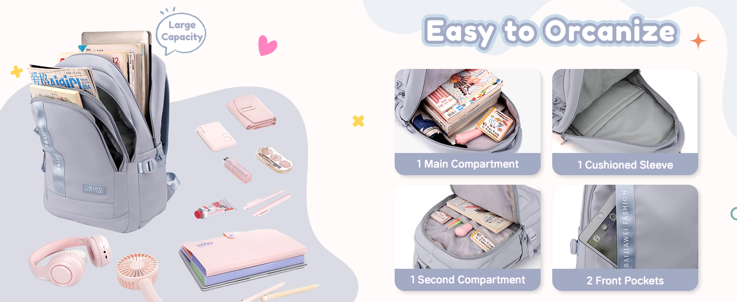 Шкільний рюкзак для підлітків дівчаток, 2025, для школи, гімназії, старшої школи, 26L, Khaki