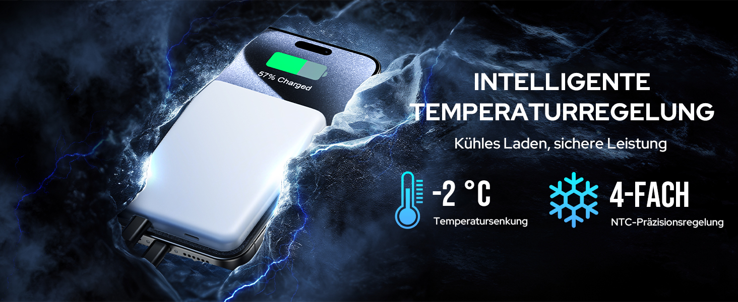 Power Bank MagSafe TRKOY Slim 5000mAh для iPhone: швидка бездротова зарядка, USB-C, портативний акумулятор