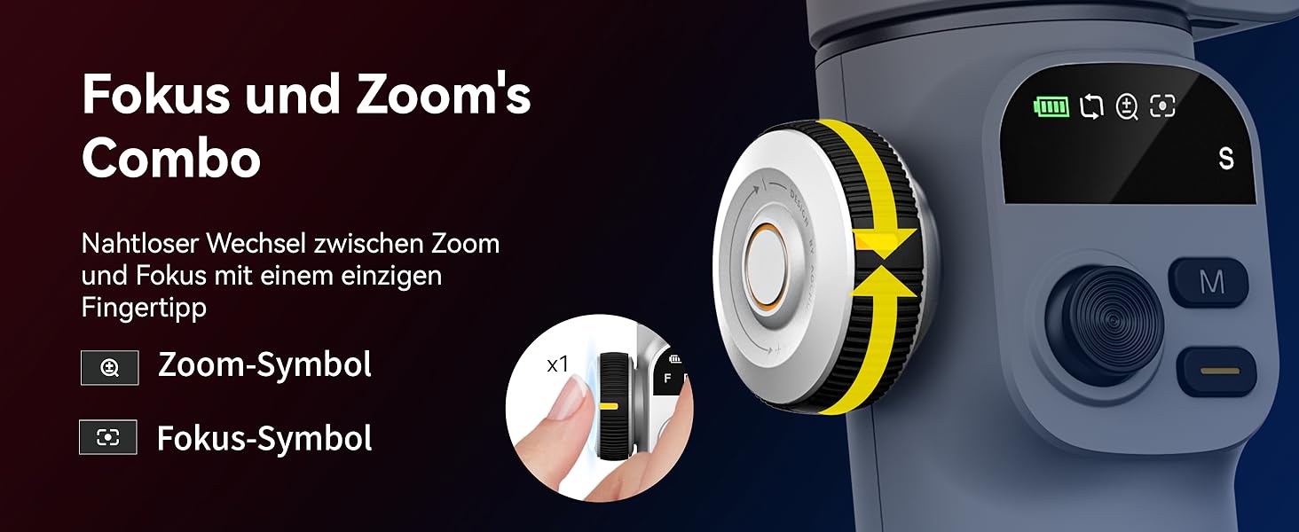 Стабілізатор для iPhone та Android від AOCHUAN: 3-осьовий гімбал з OLED-дисплеєм та подовжувачем 7,8 дюймів (Smart X2 Kit)