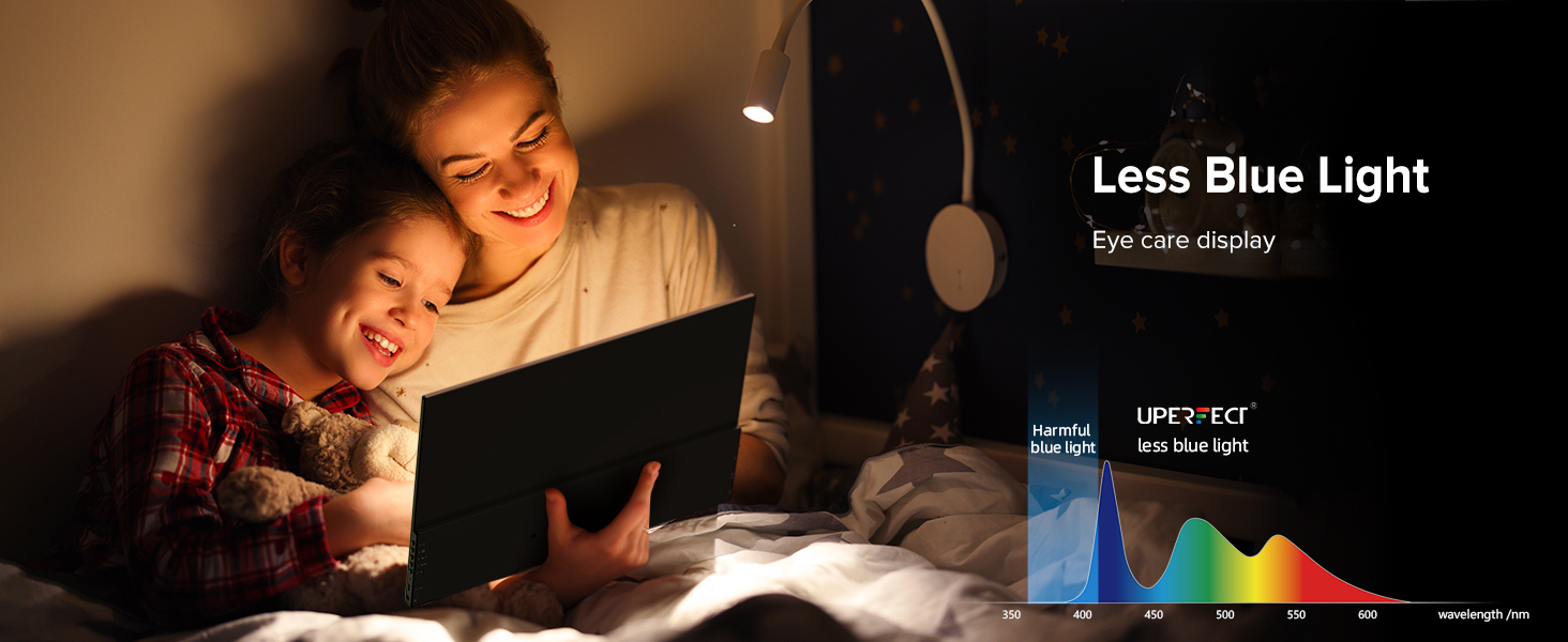 UPERFECT Портативний монітор з сенсорним екраном 15.6' FHD, 125% sRGB, матове покриття, 2000:1 контрастність, VESA, Dual USB-C, для ноутбука/телефону/ігрової консолі