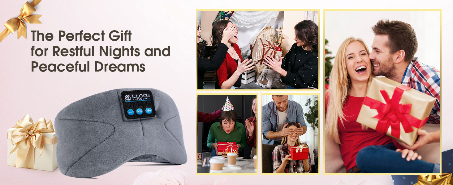 Маска для сну для тих, хто спить на боці з Bluetooth навушниками. 100% непрозора маска для очей, ультрам'яка, для подорожей, сну, йоги, медитації. Чорний колір, 1 шт.