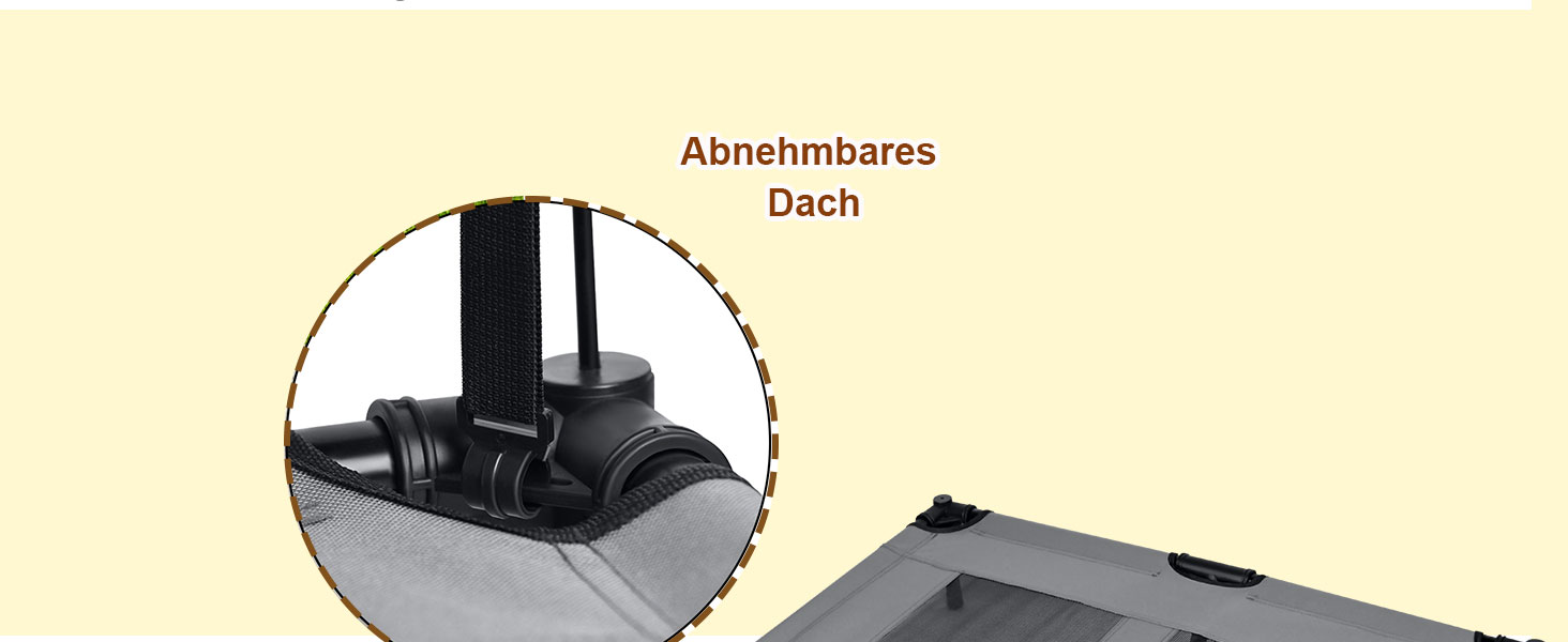 Ліжко для собак з балдахіном, лежанка для тварин Outdoor 2 в 1, софа для собак, піднята лежанка для котів та собак великих та маленьких порід, 122x92x102 см