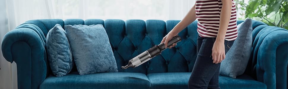 Акумуляторний ручний пилосос KLAMER 140W, 16000 PA, 36 хв роботи, без мішка, для дому, офісу та авто