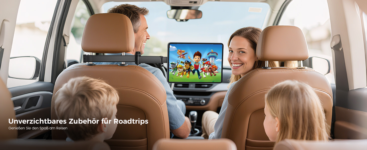 Автотримач для планшета OHLPRO: магнітний, регульований (48см), універсальний для iPad, смартфонів, Switch. З металевими кільцями