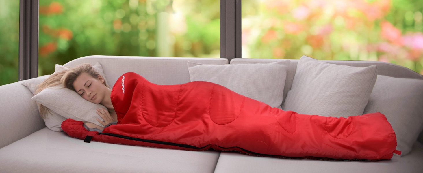 Сплячий мішок 3-4 сезони Ultraleicht Mumienschlafsack (800г/1600г) для дорослих - Outdoor, Camping, Trekking, Indoor, блакитний