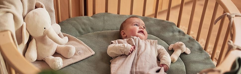 Дитячий конверт Jollein Basic Knit Forest Green для автокрісла та коляски, трикотажний, флісовий, універсальний, зелений