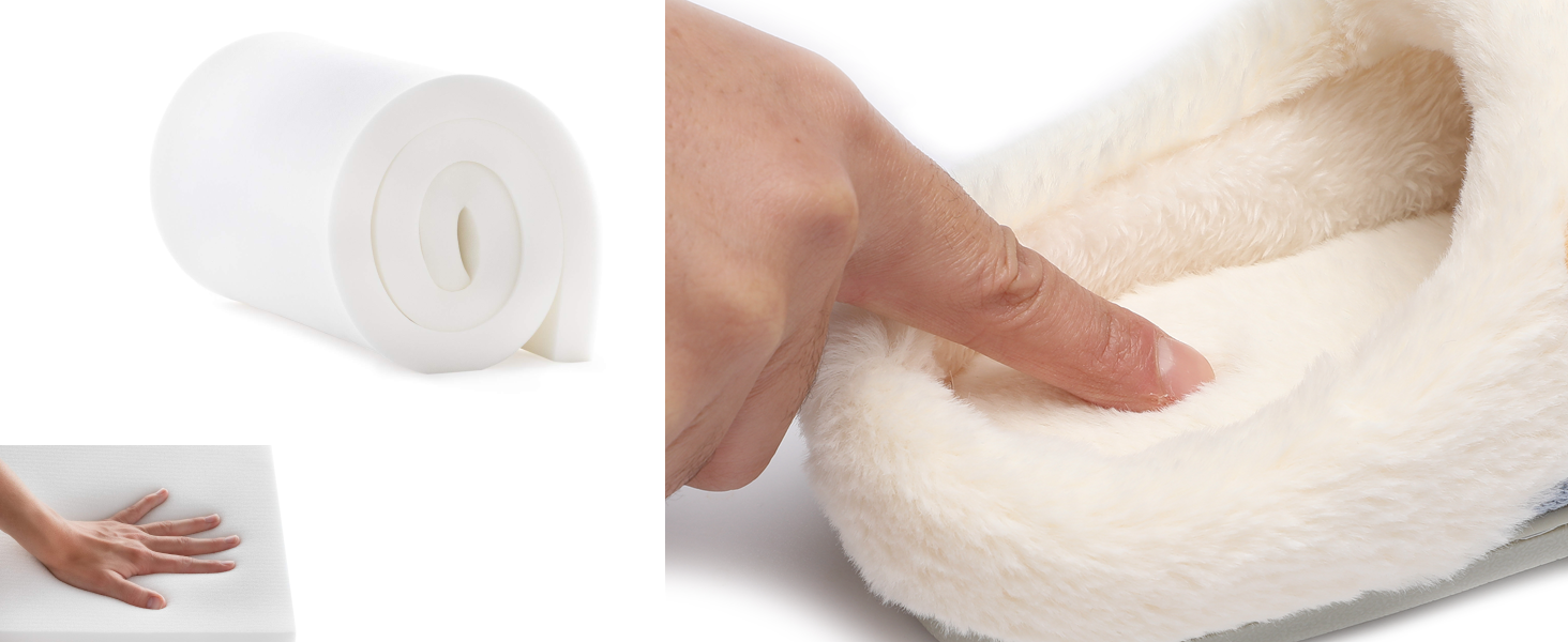 Чантом'ю жіночі домашні тапочки з меморі-піною, теплі, з штучним хутром, для дому, антиковзаюча підошва, 40/41 EU, зелені