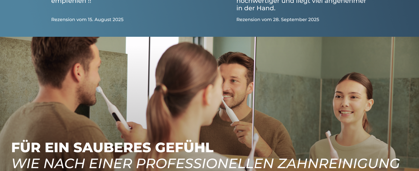 Електрична зубна щітка POIVES P1 Pro з датчиком тиску, 72 000 рухів, гарантія до 4 років, 111 днів без ризику, тривалий час роботи, колір: Midnight Blue