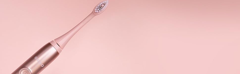 Електрична зубна щітка Ordo Sonic Advanced Smart Tech: 4 режими чищення, USB-зарядка, силіконовий полірувальник, перлинно-фіолетовий колір