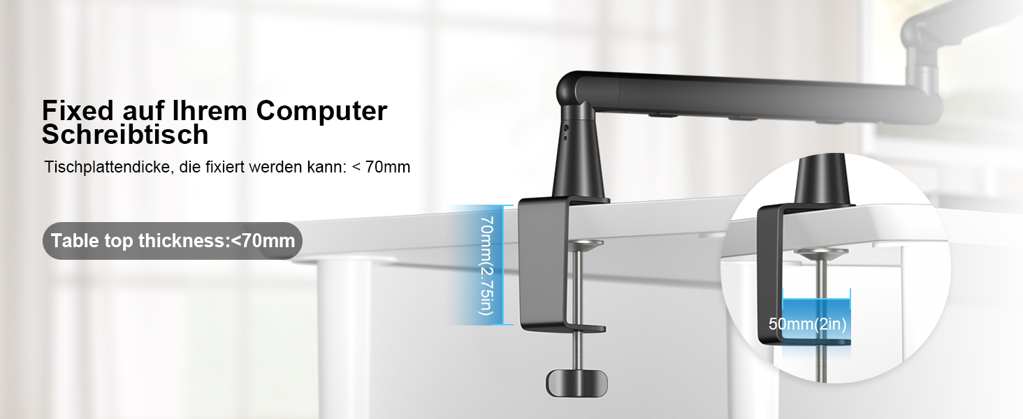 Кріплення для мікрофону Aokeo AK-55 - низькопрофільний тримач для HyperX QuadCast, Elgato Wave, Shure SM7B, Blue Yeti, Blue Snowball, студійне запису