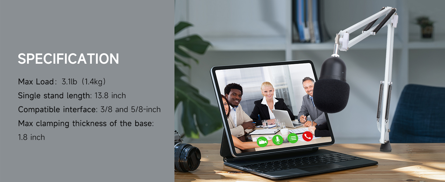 Тримач мікрофона YOUSHARES для Razer Seiren Mini/V3 Mini - професійний кріплення з поп-фільтром для геймінгу, стрімінгу та подкастингу