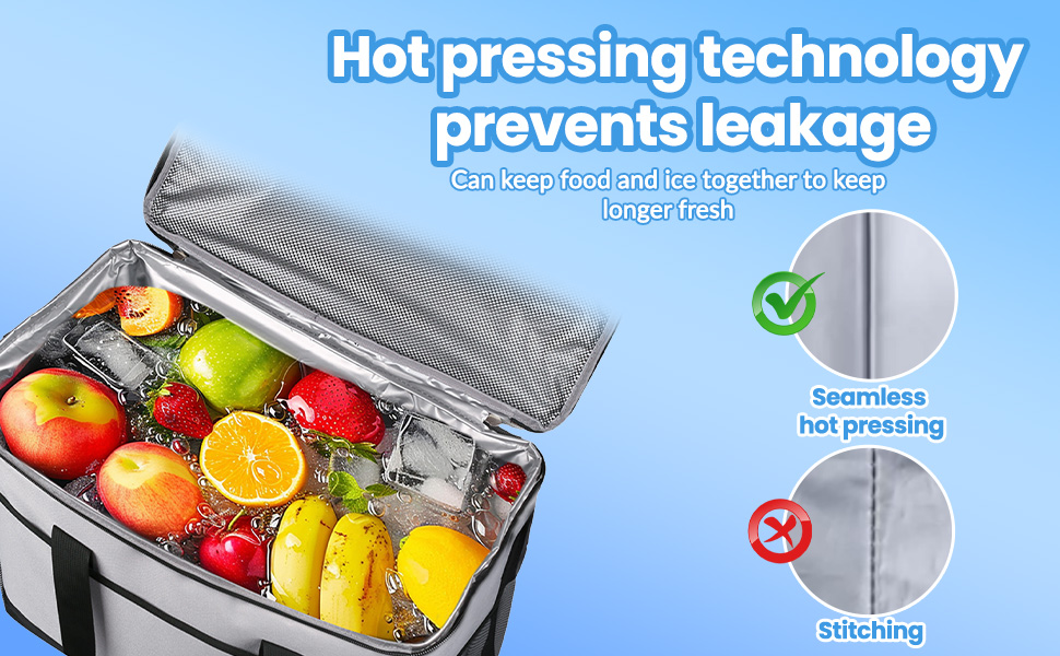 Термосумка для пікніків та відпочинку на природі 35L сірого кольору