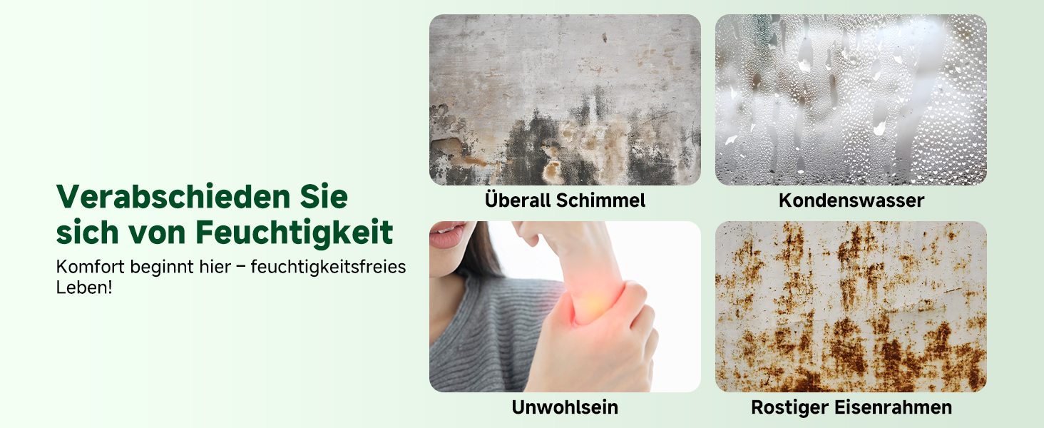 Електричний осушувач повітря 1800 мл, енергозберігаючий, для спальні та ванної кімнати, 22,5W, тихий, з режимом сну, таймером, автовимкненням (580 мл/день)