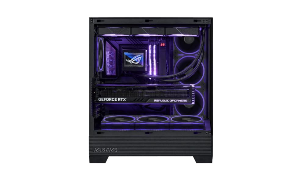 Корпус ПК ASUS A31 PLUS TG ARGB White ATX з RGB підсвічуванням, скляна передня панель, підтримка 360-мм радіаторів та відеокарт до 380 мм, білий колір