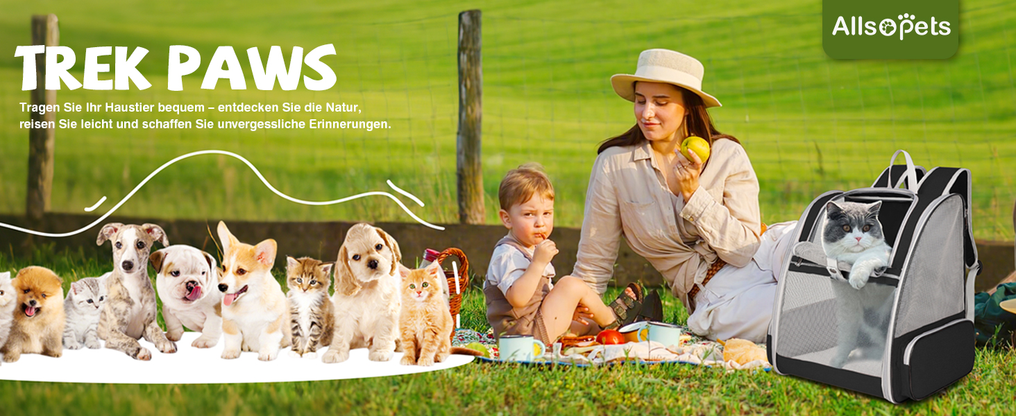 Рюкзак для тварин Allsopets: дихаючий, для котів та собак, маленьких порід, для подорожей та активного відпочинку (кремовий жовтий)