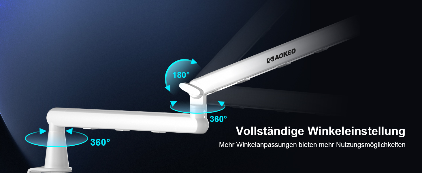 Кріплення для мікрофону Aokeo AK-55 – низькопрофільний тримач для HyperX, Elgato, Shure, Blue Yeti та інших мікрофонів