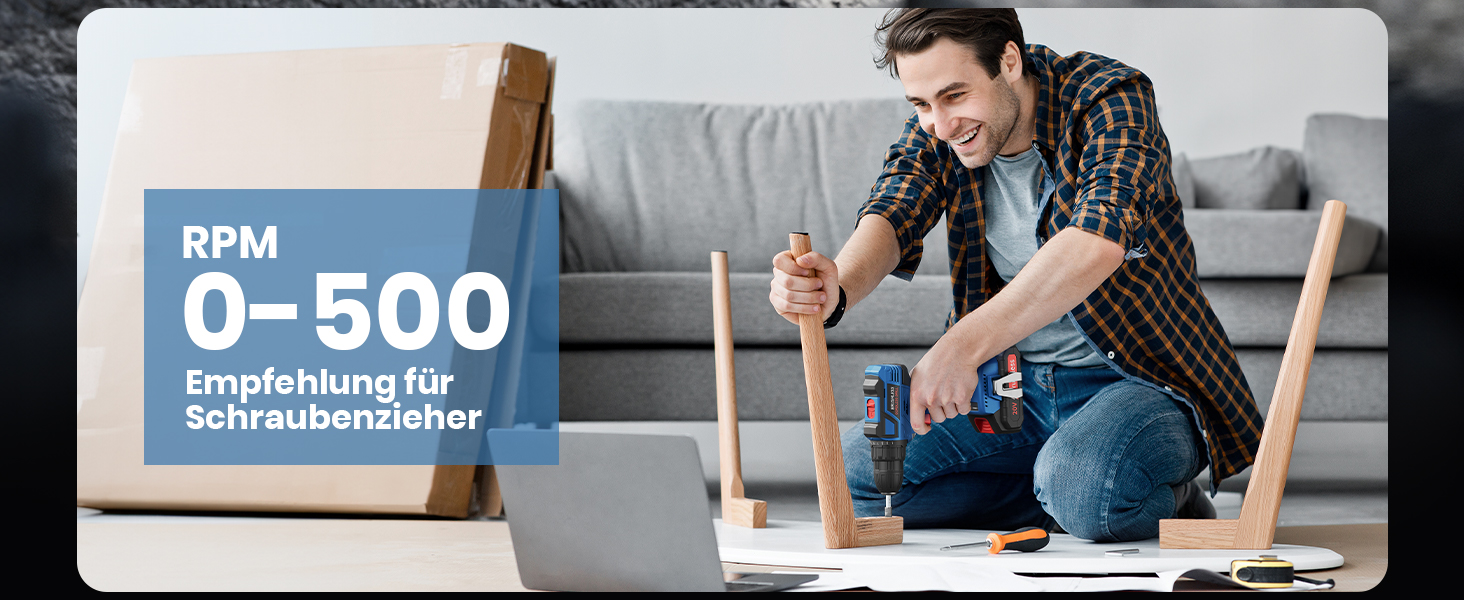 Акумуляторний дриль-шуруповерт 20V Brushless з набором інструментів (2 акумулятори 2.0Ah), 60Nm, 25+1 ступенів, LED-ліхтар, 10 мм патрон, 2 швидкості, для ремонту та DIY, синій