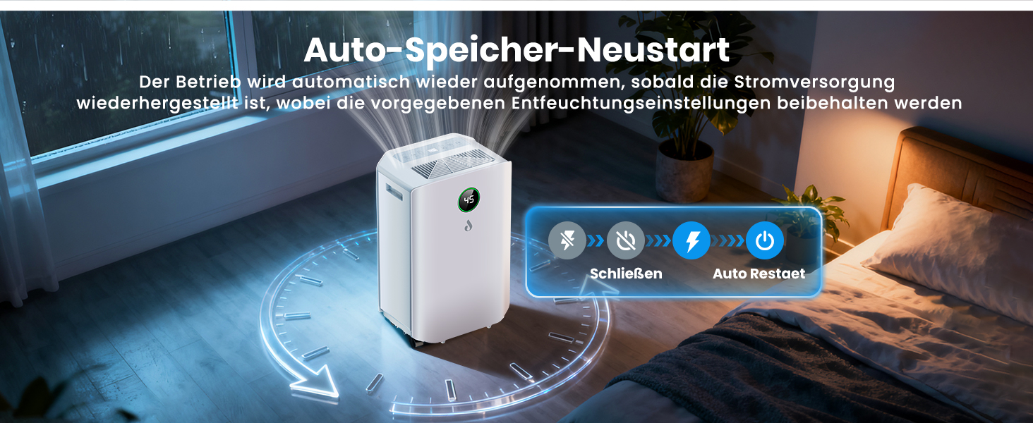 Електричний осушувач повітря 20л/день з цифровим дисплеєм, таймером та підключенням до каналізації. Для квартири, підвалу, вітальні.