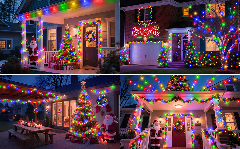 Льодогенератор з LED підсвіткою для дому та вулиці, 1400 LED, тепле біле світло, з пультом керування