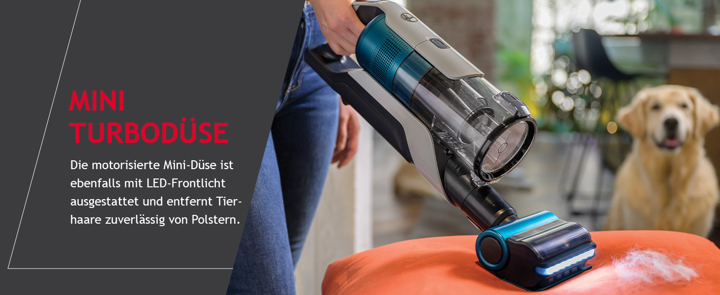 Бездротовий акумуляторний пилосос Hoover HF9 I Без мішка, LED-підсвітка, Anti-Twist насадка, для всіх поверхонь (для тварин)