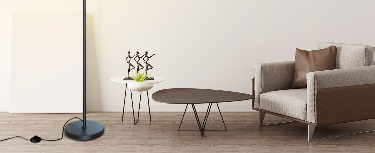 Стійка лампа ShineMuse Boho з ротангу, чорна, вінтаж, 170 см, 3 E27, LED, диммер, для вітальні