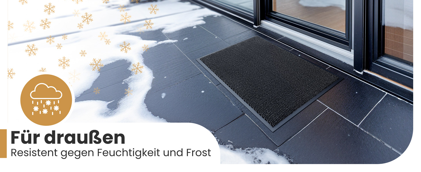 Килимок для дому 40x60 см, антрацит, міцний, вбираючий - антиковзаюче покриття для підлоги