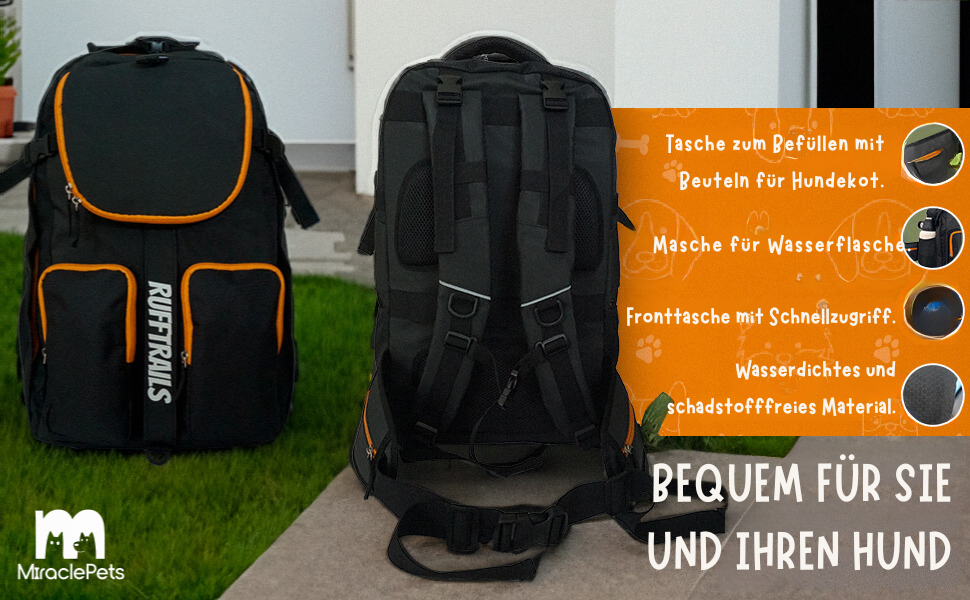 Рюкзак для собак Miracle Pets Rufftrails - зручний та надійний
