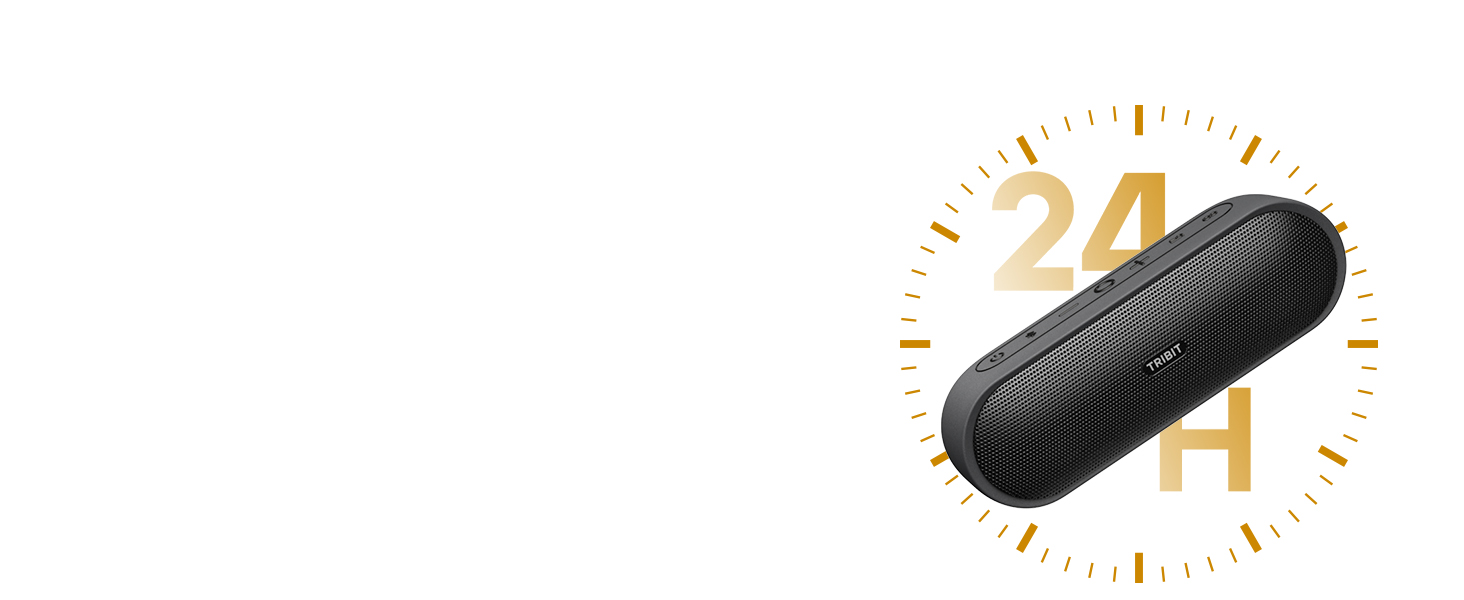 Tribit XSound Plus 2: Портативна Bluetooth колонка 30W з XBass, IPX7, 24 год, чорна