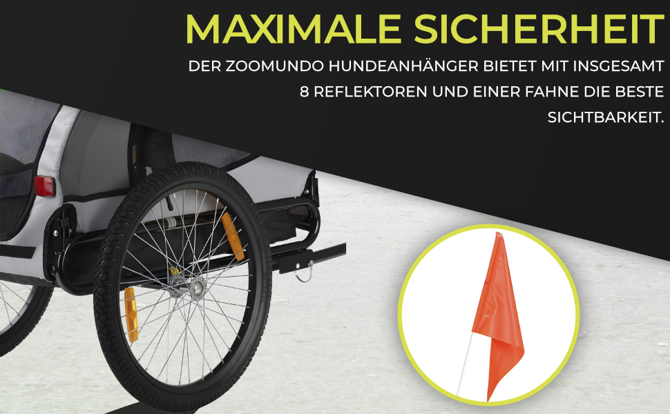 Причіп для велосипеда Zoomundo Buddy для собак, блакитний (сірий)