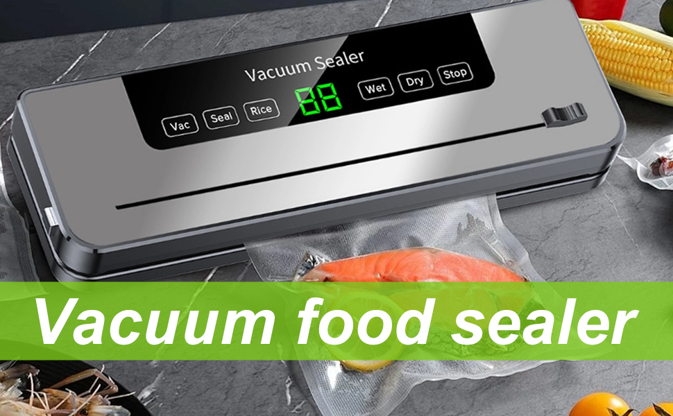 Вакуумний пакувальник Focenat з нарізкою, комплект з 10 пакетами, для зберігання продуктів харчування, міцна зварювальна швейна 30 см