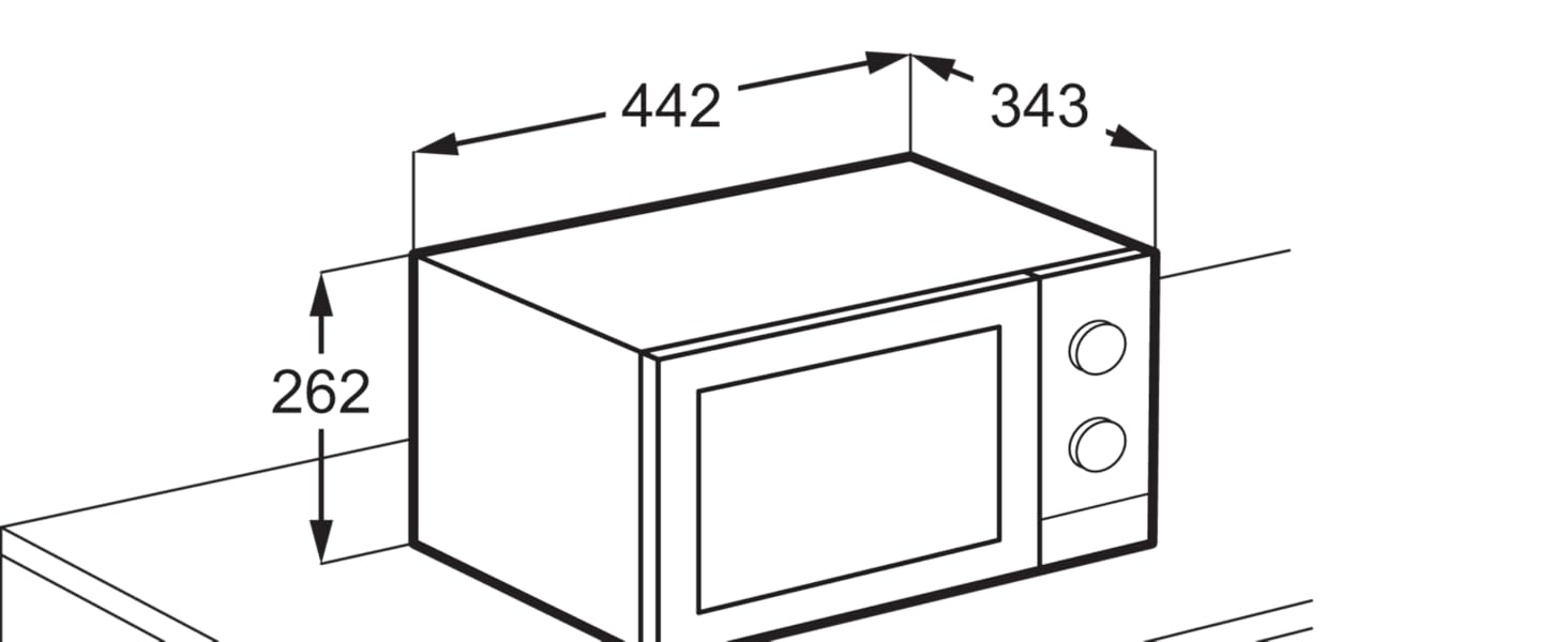 Мікрохвильова піч AEG MFB252DB з грилем, 25 л, 900 Вт, інвертор, чорний